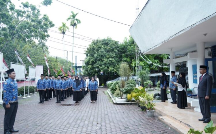 Diskominfo Asahan Gelar Upacara Pengibaran Bendera Peringati HUT Ke-78 RI