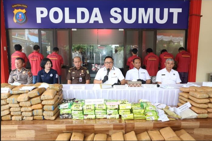  Polda Sumut Bekuk 23 Tersangka Narkoba