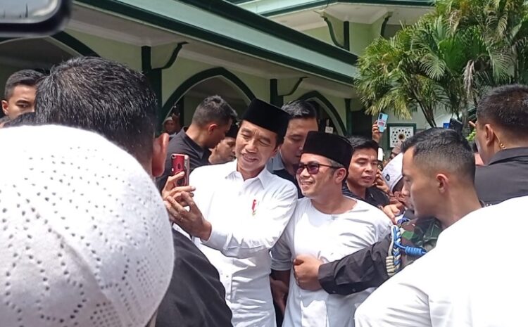  Presiden Jokowi Dikawal Ketat Bertemu Warga di Masjid Musanif