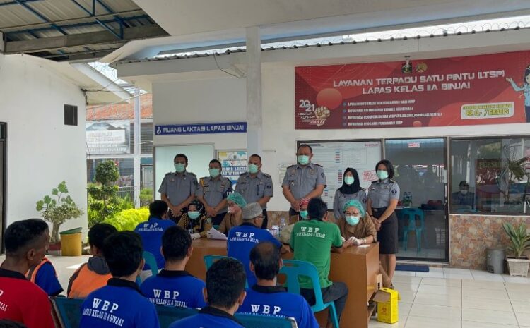  100 Warga Binaan Lapas Binjai Kanwil Kumham Sumut Jalani Pemeriksaan HIV AIDS