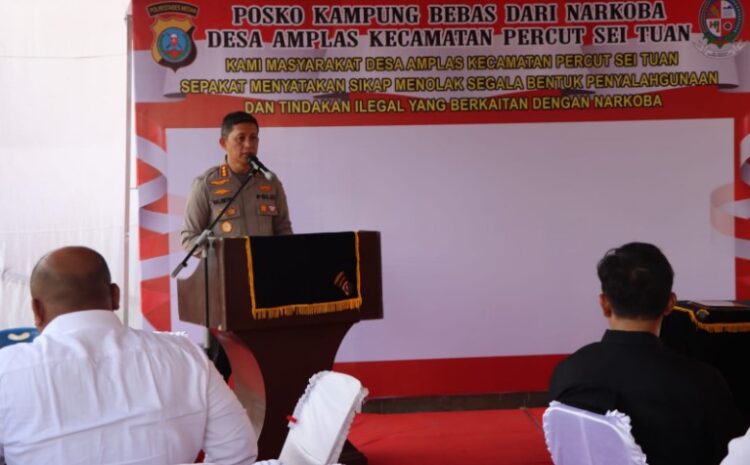  Polrestabes Medan Launching Kampung Bebas Narkoba di Jermal 15