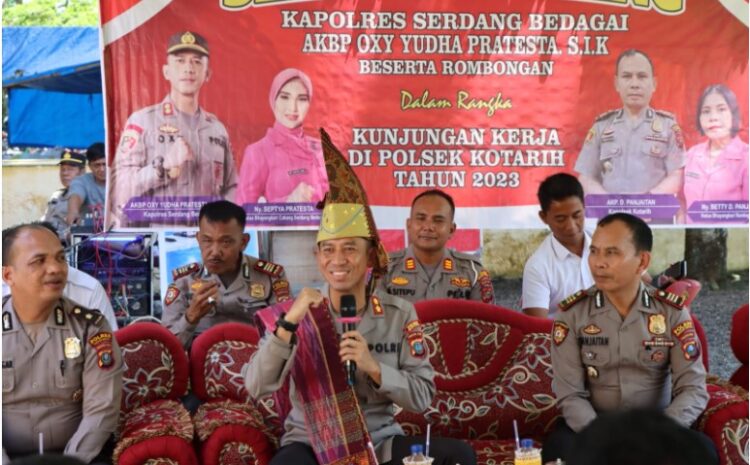  Kapolres Sergai Kunjungi Muspika Kecamatan Kotarih