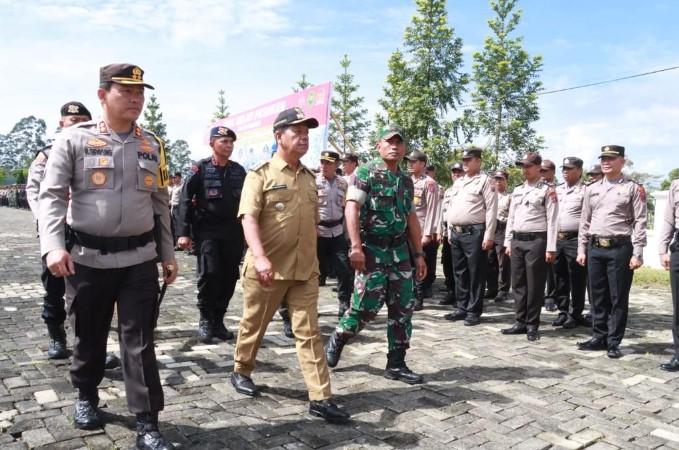  Polres Simalungun Kawal Pengamanan Pilpanag Gelombang Ke-2