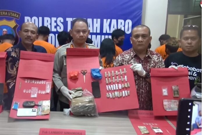 Polres Tanah Karo Ringkus 14 Tersangka Narkoba Dalam Sepekan