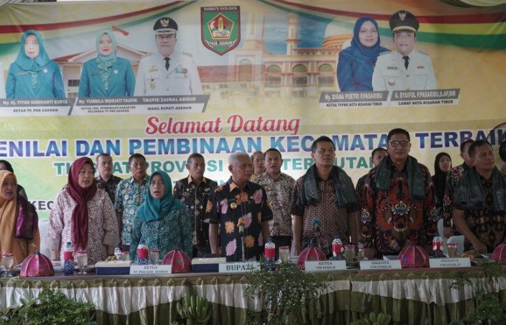 Tim Penilaian Kecamatan Terbaik Provsu Kunjungi Kecamatan Kota Kisaran Timur