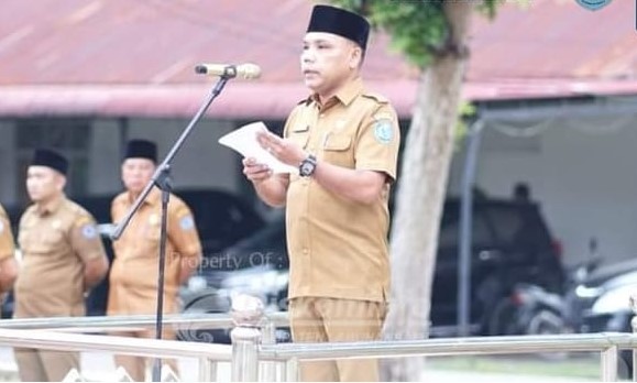 Sekretaris DPRD Kabupaten Labuhanbatu Pimpin Apel Gabungan Pegawai