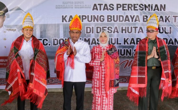  Bupati Sergai Resmikan Kampung Budaya Batak Toba