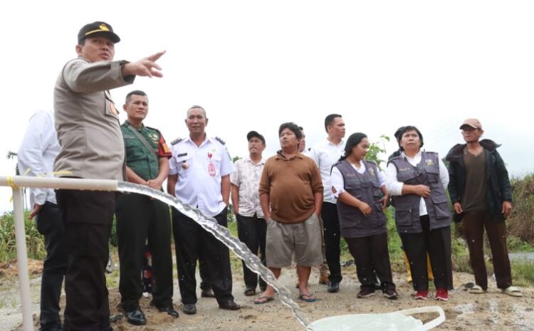  Kapolres Salurkan Bantuan Sumur Bor dan Pompa Air ke Masyarakat Simalungun