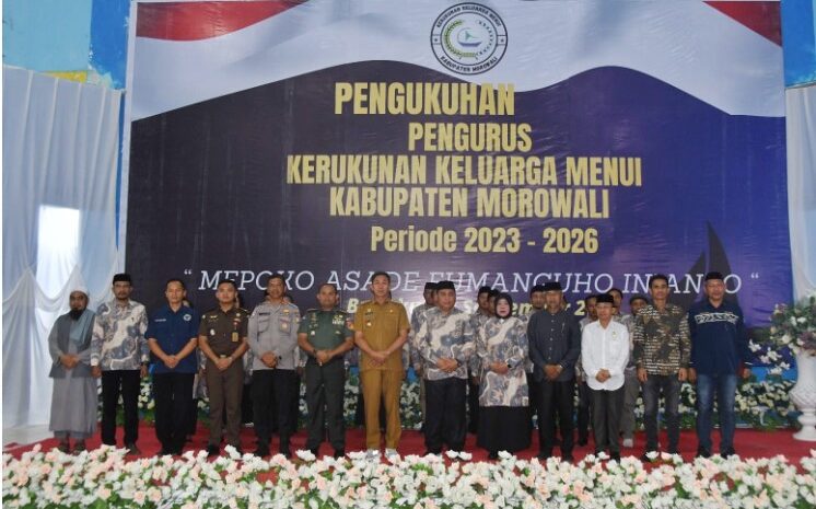  Dandim 1311/Morowali Ikuti Pengukuhan Pengurus Kerukunan Keluarga Menui