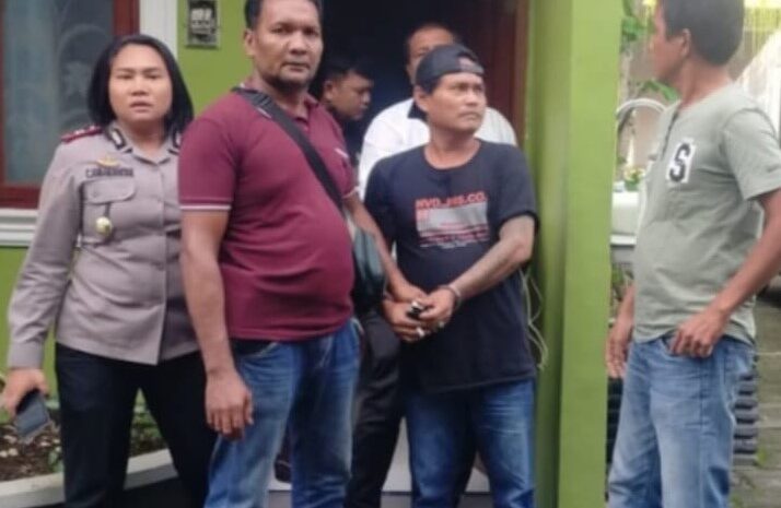 Pelaku Pengancaman Pakai Sajam Viral di Sosmed Ditangkap Kapolsek Tuntungan