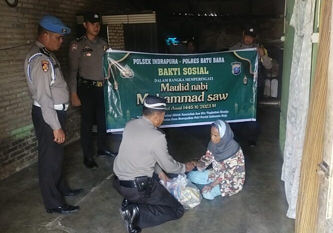  Polsek Indrapura Gelar Bakti Sosial Peringati Maulid Nabi Muhammad SAW