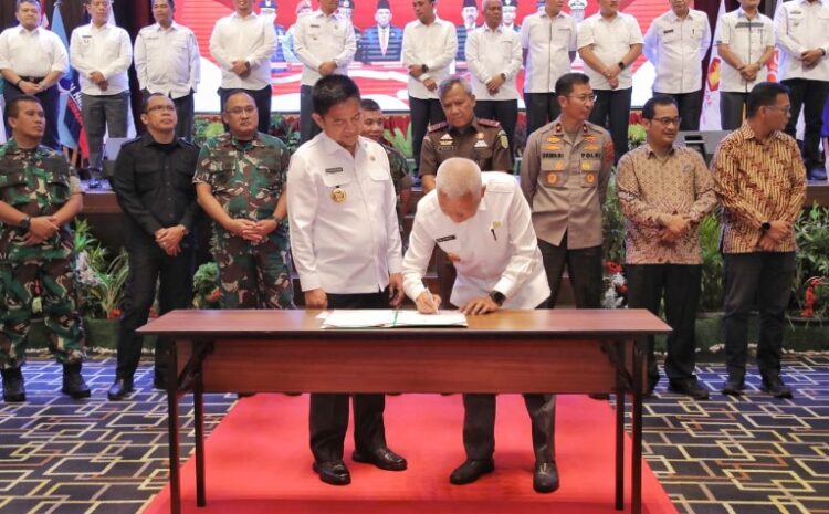 Bupati Asahan Ikuti Deklarasi Pemilu Damai dan Kesepakatan Pendanaan Pilkada Serentak 2024