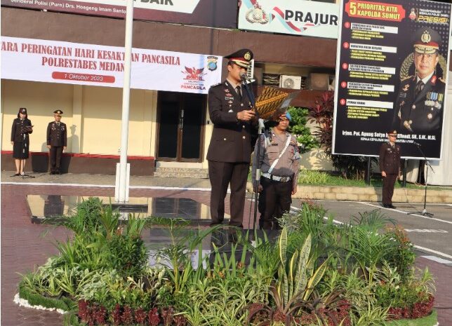 Polrestabes Medan Gelar Upacara Peringatan Hari Kesaktian Pancasila