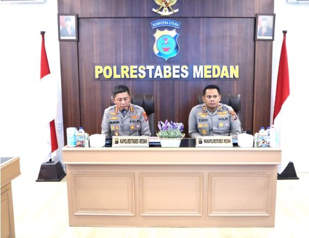  Polrestabes Medan Gelar Rapat Evaluasi Gangguan Kamtibmas Selama September 2023