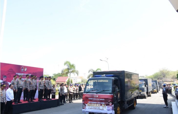 32 Tahun Pengabdian Akabri 91, Kapolda Sulteng Lepas Bakti Sosial dan Distribusi 8.000 Paket Sembako