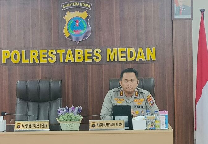  Wakapolrestabes Medan Pimpin Rapat Zoom Meeting Operasi Mantab Brata Toba Tahun 2023-2024