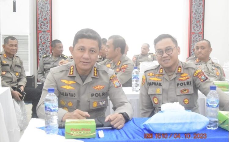 Kapolrestabes Medan Hadiri Rakor Lintas Sektoral Operasi Kepolisian Terpusat Mantap Brata Toba Tahun 2023-2024