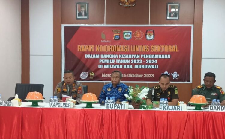 Polres Morowali Gelar Rapat Koordinasi Lintas Sektoral Menyongsong Pemilu 2024