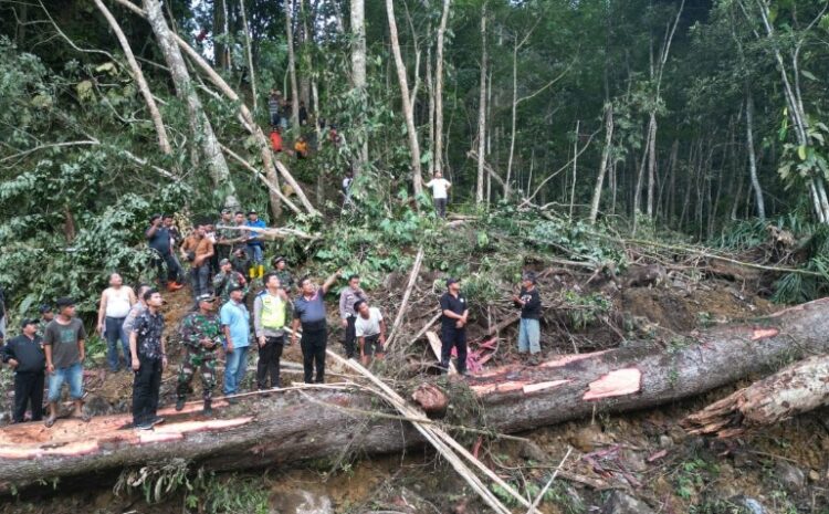 Polres Simalungun Cari Dua Korban Longsor di Gunung Simarsolpah