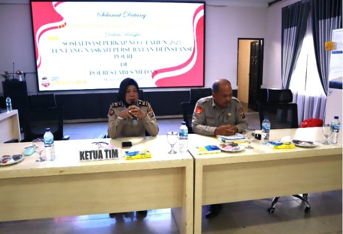  Polrestabes Medan Gelar Sosialiasi Perkap No.1 Tahun 2023