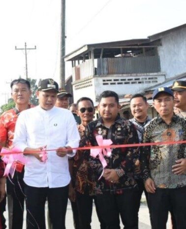  Wabup Sergai Resmikan Pembangunan Ruas Jalan dan Jembatan Penghubung di Sei Bamban