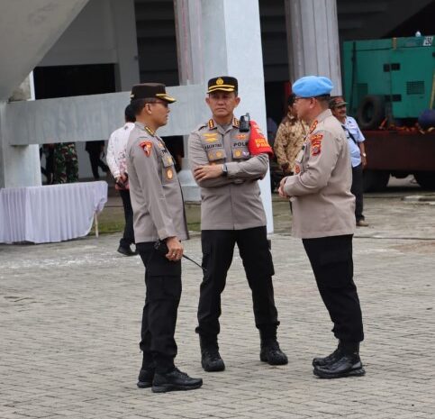 Polrestabes Medan Kawal Kunker Wapres Ma’ruf Amin di Gedung Serbaguna