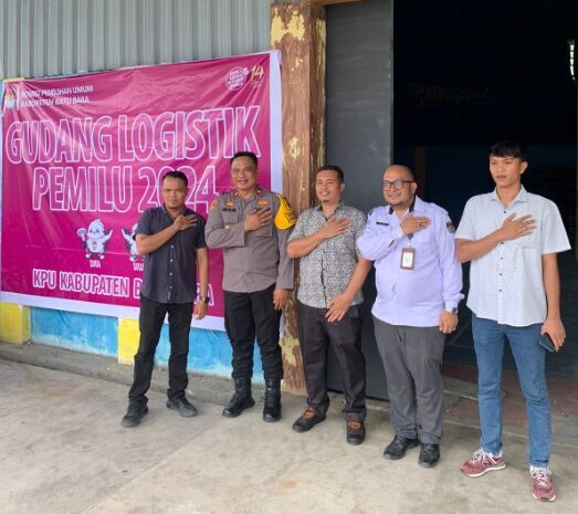  Pastikan Keamanan Logistik Pemilu, Kapolres Batubara Cek Gudang KPU