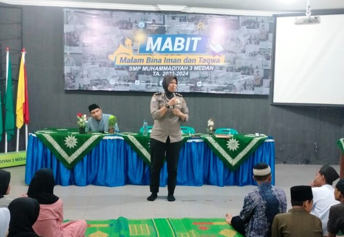  Wakasat Binmas Polrestabes Medan Jadi Pemateri di SMP 3 Muhammadiyah