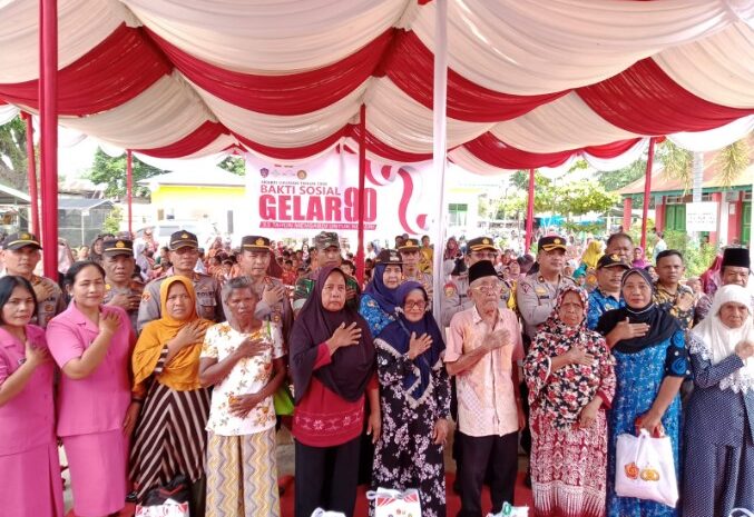  Peduli Pendidikan dan Lansia, Alumi Akabri 90 Gelar Baksos di Polres Sergai