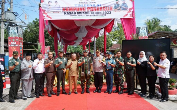 Tim Penilai Kampung Pancasila Kasad Award Kunjungi Desa Sipaku Area