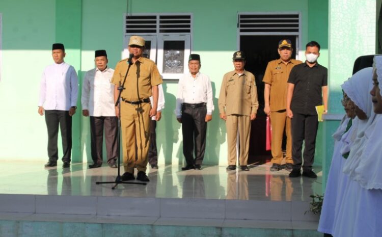 Jadi Pembina Upacara di MTS 16 Perbaungan, Bupati Sergai Sampaikan 3 Pesan Penting