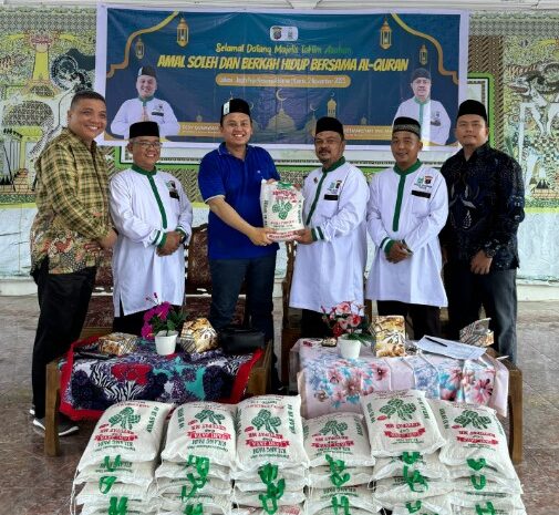  Silaturahmi ke Pengurus Mashja Ar Raudhah Polres Asahan, Dedy Gunawan Ritonga Berbagi Alquran dan Sembako