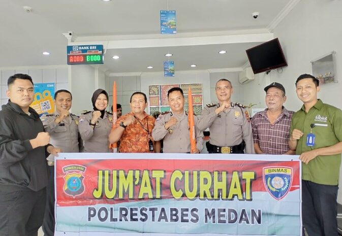  Tampung Aspirasi Warga, Binmas Polrestabes Medan Gelar Jumat Curhat