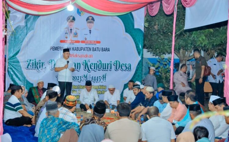  Dihadiri Bupati Batubara, Ratusan Warga Antusias Ikuti Malam Kenduri Desa