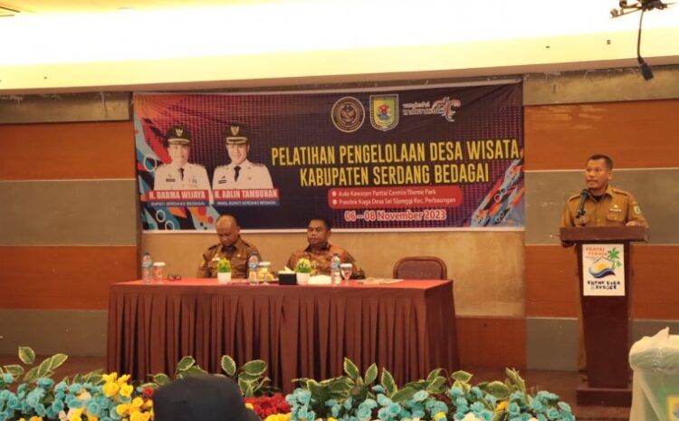 Tingkatkan Pertumbuhan Ekonomi, Pemkab Sergai Gelar Pelatihan Pengelolaan Desa Wisata