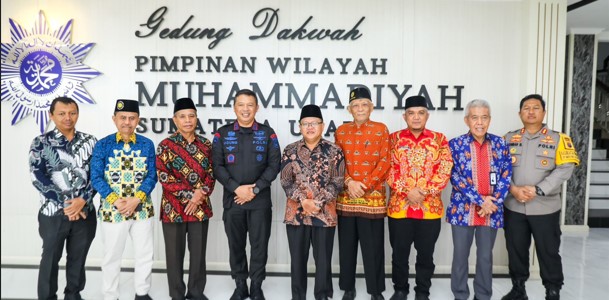  Dit Binmas Poldasu Kunjungi Pengurus DPW Muhammadiyah Sumut