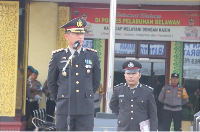 Polres Pelabuhan Belawan Gelar Upacara Peringatan Hari Pahlawan Nasional