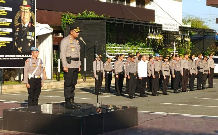  Pimpin Apel Pagi, Wakapolrestabes Medan Sampaikan 6 Arahan