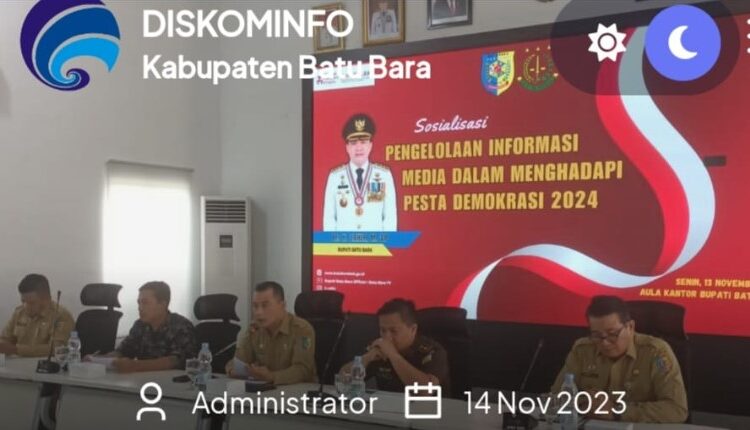  Hadapi Pesta Demokrasi 2024, Pemkab Batubara Gelar Sosialisasi Pengelolaan Informasi Media