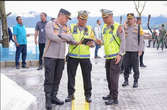  Kapolda Sumut Tinjau Jalur Race Aquabike Jetski Danau Toba, 1.980 Personel Dikerahkan