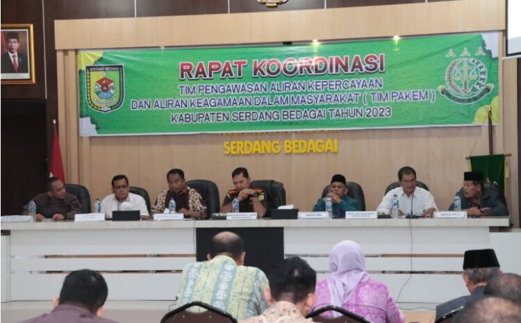 Bupati Sergai Ikuti Rakor Bahas Aliran Kepercayaan dan Keagamaan