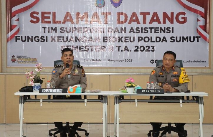 Polres Batubara Sambut Kunjungan Tim Supervisi dan Asistensi Fungsi Keuangan Bidkeu Polda Sumut