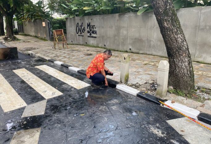 Gapkin Sumut Tegaskan Coating Jalan Sudirman Aman Bagi Pengendara