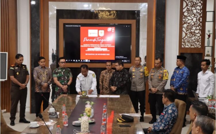  Bupati Sergai Tandatangani NPHD untuk Pendanaan Pilkada 2024