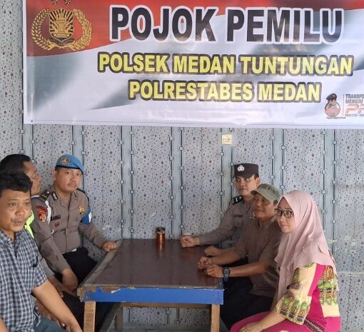  Polsek Medan Tuntungan Ajak Warga Tanjung Selamat Dukung dan Laksanakan Pemilu Damai 2024