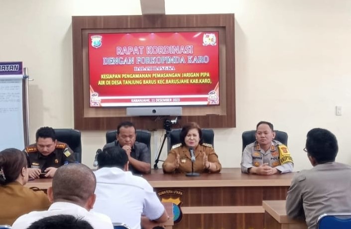 Rakor Dihadiri Bupati Karo, Proyek SPAM Barus Jahe Tetap Dilaksanakan