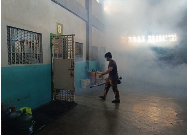 Cegah DBD, Lapas Kelas IIA Binjai Fogging Seluruh Kantor dan Blok