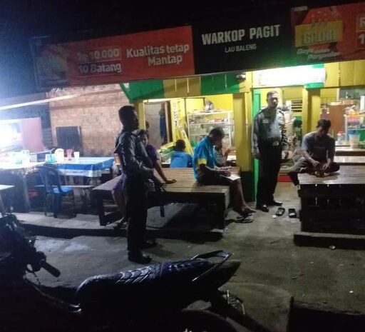 Polsek Mardinding Patroli Malam Antisipasi Tindak Kejahatan Khususnya 3C