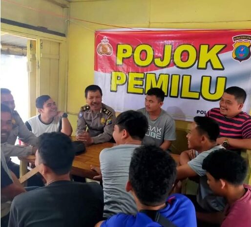 Pojok Pemilu Polsek Munthe Harap Kamtibmas Kondusif