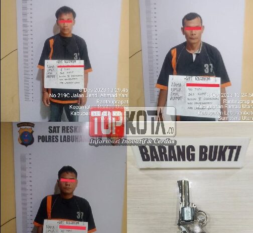 Polres Labuhanbatu Ringkus 3 Pelaku Curas Sadis